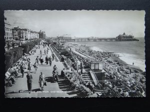 East Sussex EASTBOURNE Promenade & Pier c1960s RP Postcard by Lansdowne