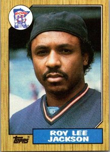 1987 Topps Baseball Card Roy Lee Jackson Texas Rangers sk3081