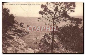 Postcard Old Cavalaire Var Rocks a corner Lacron