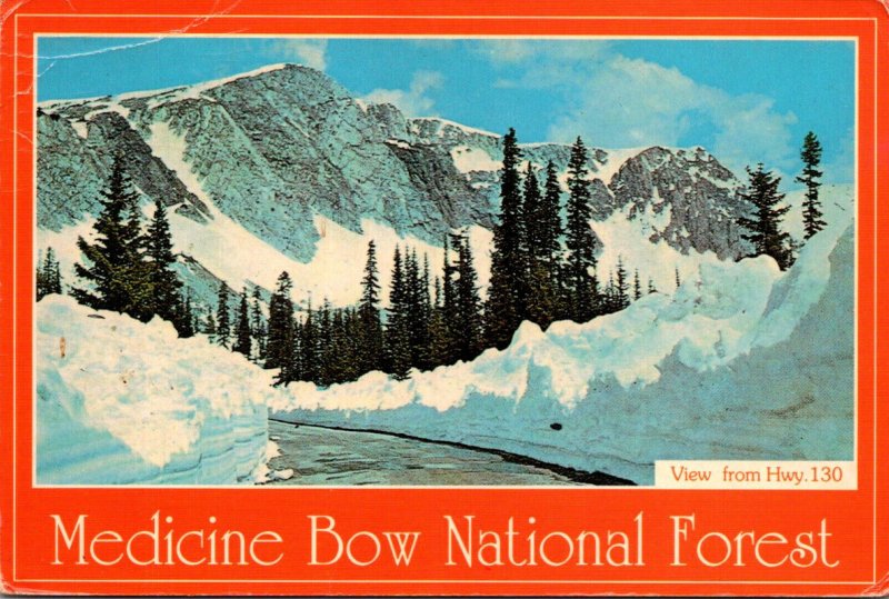 Montana Medicine Bow National Forest Snowy Range From Highway 130 1994