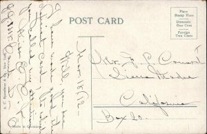 Cincinnati Ohio OH Fire Station Fire Engine c1910s Postcard