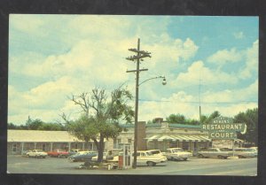 SWEETWATER TENNESSEE ATKINS RESTAURANT OLD CARS ADVERTISING POSTCARD