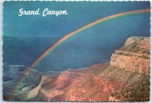 Postcard - A rainbow over the canyon, Grand Canyon National Park - Arizona