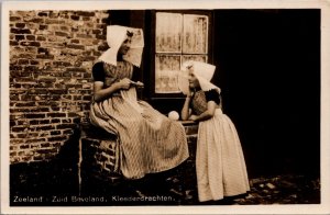 Netherlands Traditional Clothing Zeeland Zuid Beveland RPPC 09.97