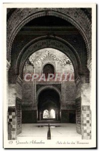 Postcard Old Granada Alhambra Sala De Los Dos Hermanos