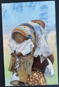 1946 Parkama WI USA Picture Postcard Cover Native Americana Indian Papoose