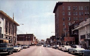 Florence South Carolina SC Classic 1960s Cars Van VW Bus Vintage Postcard