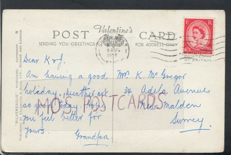 Genealogy Postcard - McGregor - 34 Adela Avenue, New Malden, Surrey  RF4387