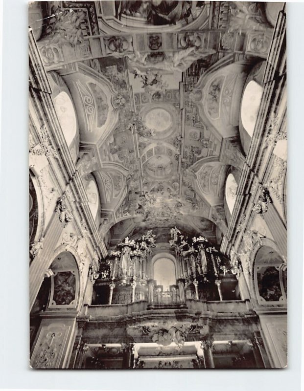 Postcard Organ & Vault of the Basilica Velehrad Czech Republic