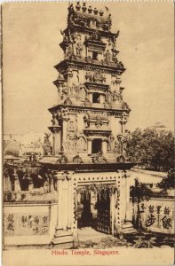 PC SINGAPORE, HINDU TEMPLE, Vintage Postcard (B42274)