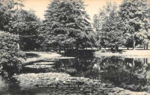 Toledo Ohio State Hospital South Lake Antique Postcard K107448