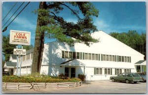 Gray Maine 1980s Postcard Cole Farms Restaurant