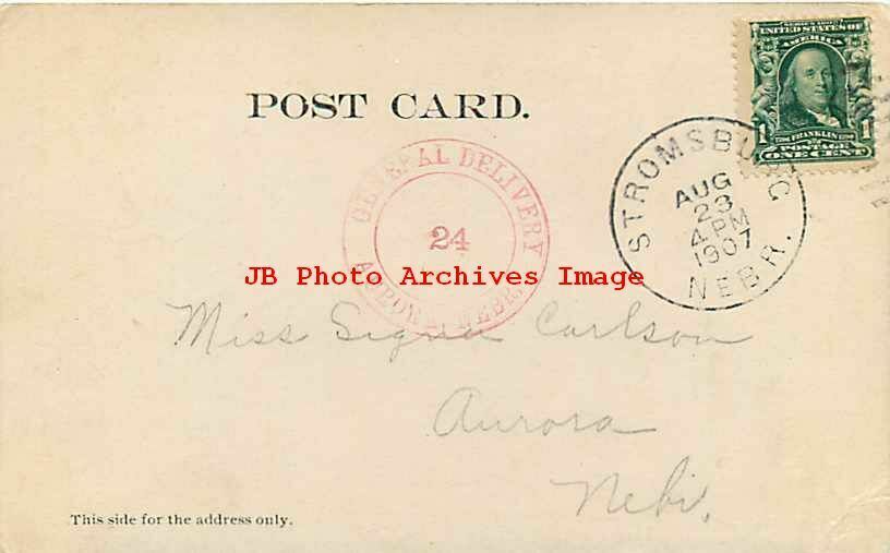 NE, Stromsburg, Nebraska, High School Building Exterior View, Erickson