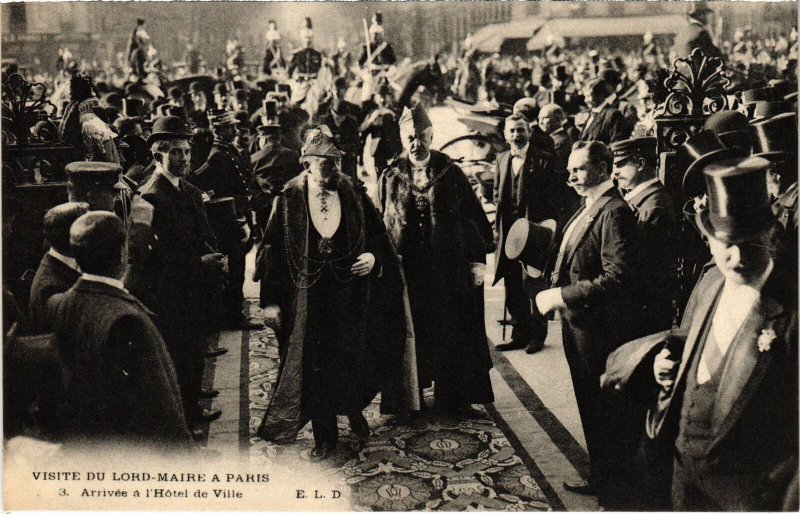 CPA PARIS Visite Lord-Maire Arrivee a l'hotel de Ville (1243562)