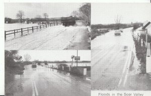 Leicestershire Postcard - Floods in The Soar Valley  A7539