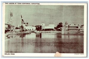 View Of The Lagoon At Texas Centennial Exposition Dallas TX Vintage Postcard 