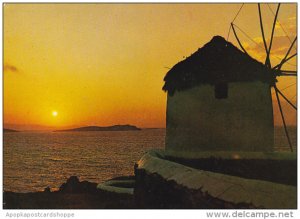 Greece Myconos Sunset 1978