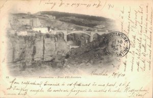 Algeria Constantine Pont d'el Kantara Vintage Postcard 07.17