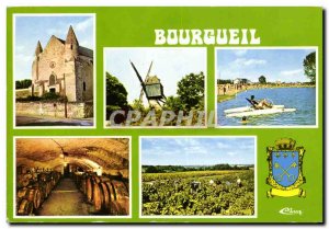 Postcard Modern Bourgueil L & # 39Abbaye Blue Mill The d & # 39eau Plan A Har...