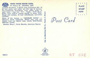 Canada, Ontario, Ottawa, Town House Motor Hotel, Dexter Color No. 95821-B