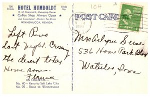Nevada  Winnemucca  Hotel Humboldt