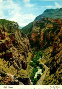 Wyoming Big Horn Mountains Shell Canyon Rugged Cliffs At Entrance On US 14