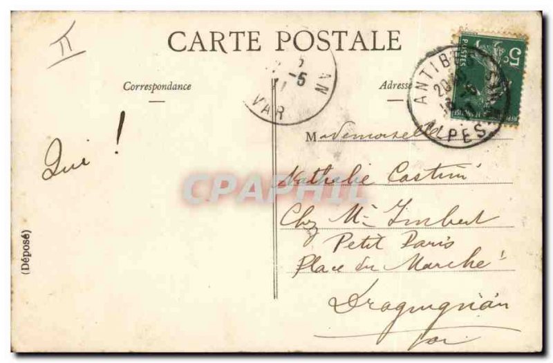 Postcard Old Factor Postman