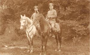 Horses. German military in horses· Antique German postcard