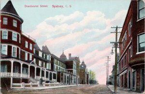 Dorchester Street Sydney Nova Scotia NS Unused Postcard H23