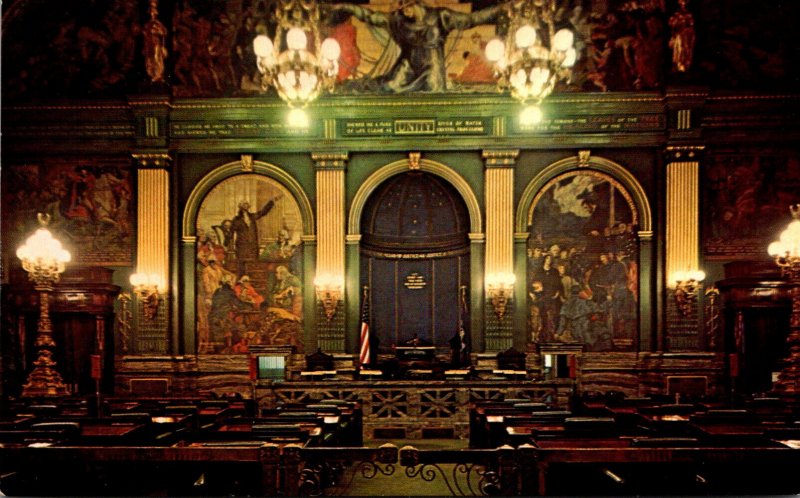 Pennsylvania Harrisburg State Capitol Building Senate Chamber