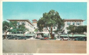 Postcard C-1910 California Pasadena Hotel Maryland automobiles Neuner 22-14154