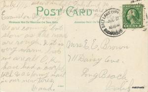 Artist Impression 1916 Dodge School Grand Island Nebraska postcard 9890