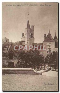 Old Postcard Chateau de la rochepot Cote d'Inner Court