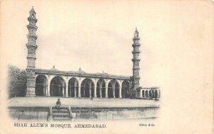 SHAH ALUM'S MOSQUE AHMEDBAD INDIA POSTCARD (c.1905)