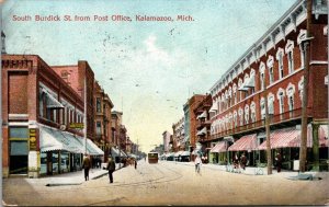 Postcard South Burdick St. from Post Office in Kalamazoo, Michigan~132281