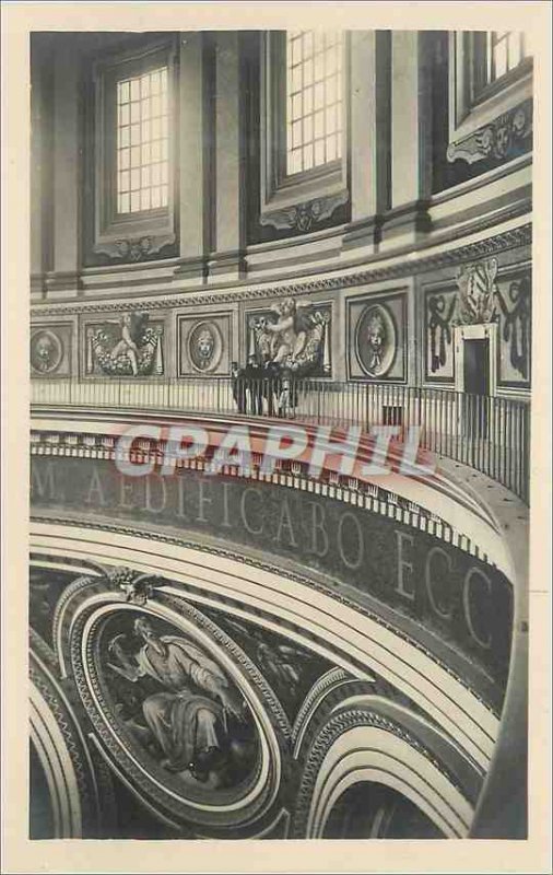 Postcard Old Citta del Vaticano Basilica di S Pietro Prima Galleria nell'Inte...