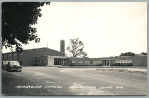 ROWAYTON CT BROOKSIDE SCHOOL VINTAGE REAL PHOTO POSTCARD RPPC