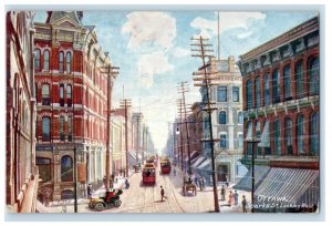 Ottawa Sparks St. Looking West Stores Trolley Car Canada Oilette Tuck's Postcard