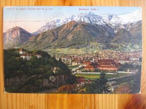 1930 Austria Postcard -  Innsbruck & Mt. Brandjoch - (YY124)