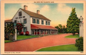 Elm Arch Inn, Falmouth MA Vintage Postcard S20