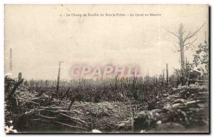 Old Postcard The battlefield wood Pretre the quarter in reserve