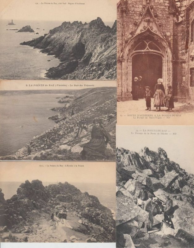 POINTE DU RAZ FINISTÉRE (DEP.29) BRETAGNE 32 Cartes Postales 1900-1940