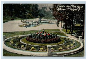 Scene In Newell Park Newell West Virginia WV Near Eliverpool O. Postcard