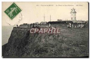 Old Postcard Cape La Heve Lighthouse and Cliffs