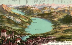 Vintage Postcard 1910's Thun Berner Oberland Thuner Switzerland