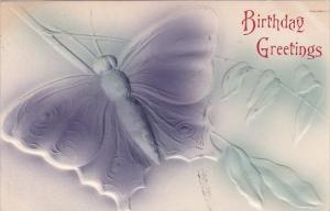 BIrthday Greetings With Beautiful Butterfly 1909