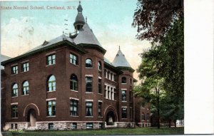 Postcard NY Cortland State Normal School 1909 Publ. Valentine & Sons' A1