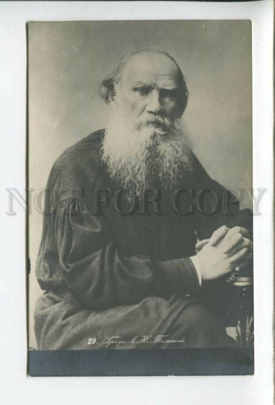 431998 Leo TOLSTOY Russian WRITER Vintage PHOTO postcard