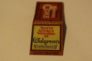 Walgreen's Koppers Coke Chicago 20 Strike Matchbook Cover