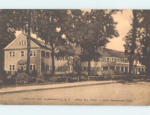 Unused 1920's INN MOTEL Summerville - Near Charleston South Carolina SC c6027